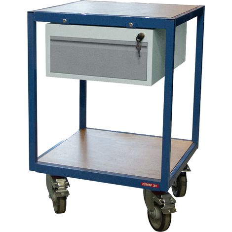 Werkstattwagen mit 2 Holzplatten 600 x 600 mm 400 kg - FIMM - 880010598