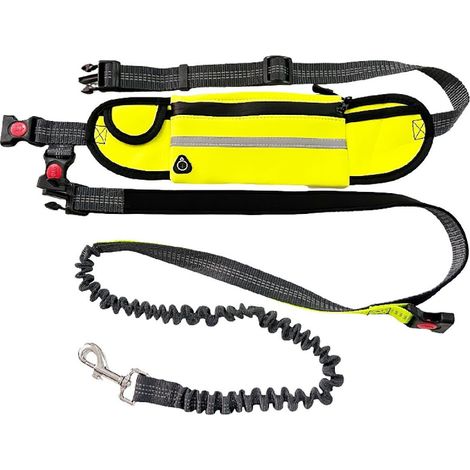 Riñonera portátil para correa de correr de mascotas, correa multifuncional para perros 【Estilo de riñonera verde】