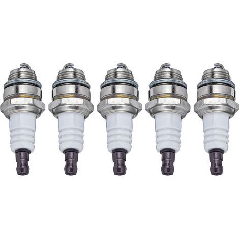 Set di 5 candele per motori a 2 tempi - l8rtf/bm6a/l7t - compatibili con decespugliatori, motoseghe e coltivatori (1/3)