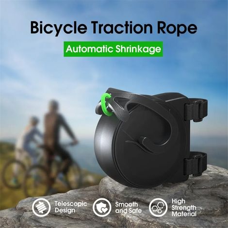 Corde de remorquage rétractable pour vélo avec crochet, corde de remorquage pour vélo enfant (1/5)