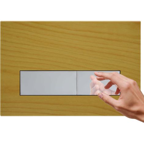 Plaque de Commande WC Compatible avec Duofix Sigma, Delta et Basic, Kit de Rechange avec Tiges de Poussée et Cadre de Montage pour UP300 (1/5)