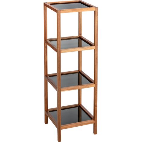 Wenko FONDI étagère bois acacia massif 36x112x36 cm (1/5)