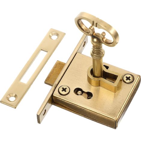Serrure rétro pour armoire et vitrine, à clé, compatible (1/5)