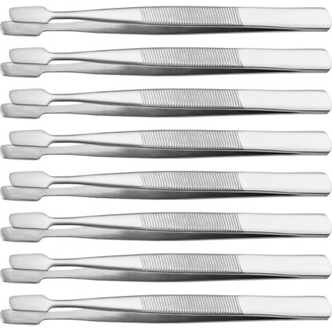 Pieces Stainless Steel Stamp Tweezers Anti Slip