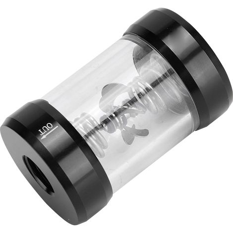 Indicateur de débit d'eau SLJ JX1 pour système de refroidissement d'ordinateur (noir) (1/5)