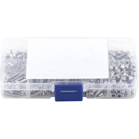 Assortiment de boulons et écrous, vis à six pans creux en acier inoxydable SS304 M3 à surface lisse pour remplacer les vis endommagées ou manquantes