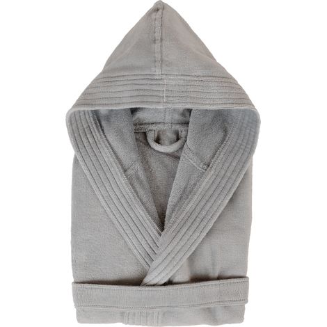 Peignoir adulte à capuche COOL en velours XL