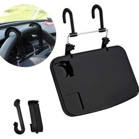 Foldable Laptop Table Stand, Car Tray with Tray for Travel, Cups, Drinks and Working in the Car (1/5)