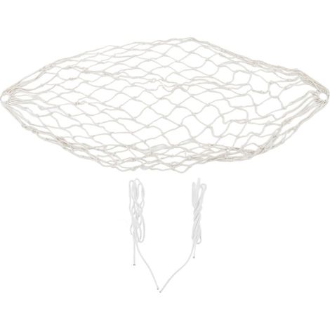 Hamac en corde de coton tissé à la main, capacité de 264,6 lb, hamac portable en maille de corde de coton pour extérieur, intérieur, patio, cour,DUBUNS (1/4)