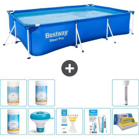 Bestway Bestway Steel Pro Rectangulaire - 300x201x66 cm - 9-pièces  S43325 (1/5)