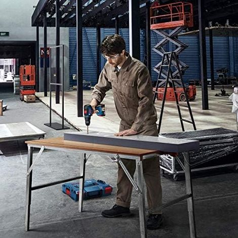 Bosch Professional GSR 18V-55 perceuse-visseuse sans-fil bleue — vue 3