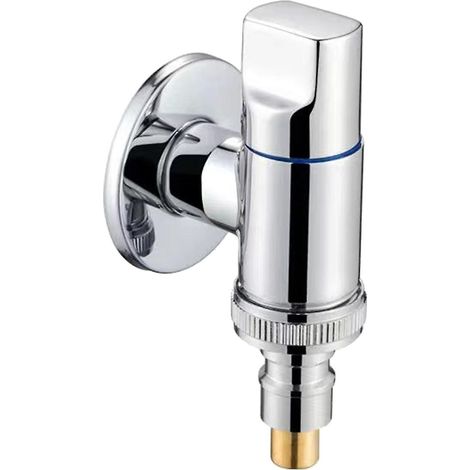 Robinet de machine à laver en laiton massif, robinet mural simple pour eau froide, robinet de jardin ou de piscine (1/5)