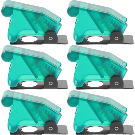 6Pièces Capot Protecteur Interrupteur Vert Plastique+fer Usage Home (1/2)