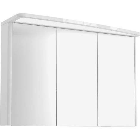 Lanzet Classico Spiegelschrank 100cm, Weiß, rechts"-"7971512 (1/5)