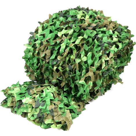 ® Filet de Camouflage 4 MX 6 m, Filet de Camouflage Protection Solaire, pour Paysage Forestier, Chasse en Plein Air, Forêt (1/5)