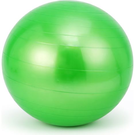 Ballon de yoga PVC vert 75 cm modèle 84