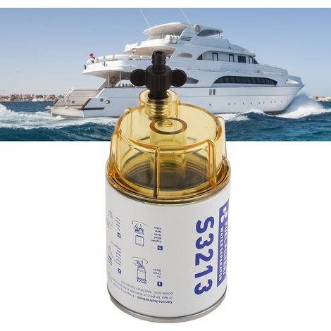 Kit de Filtre Séparateur Eau-Carburant Marine pour Moteur Hors-Bord Yacht S3213