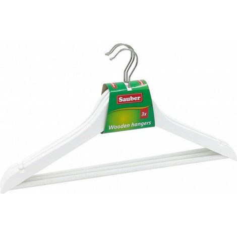 Set di appendiabiti sauber legno 44 x 23 cm bianco