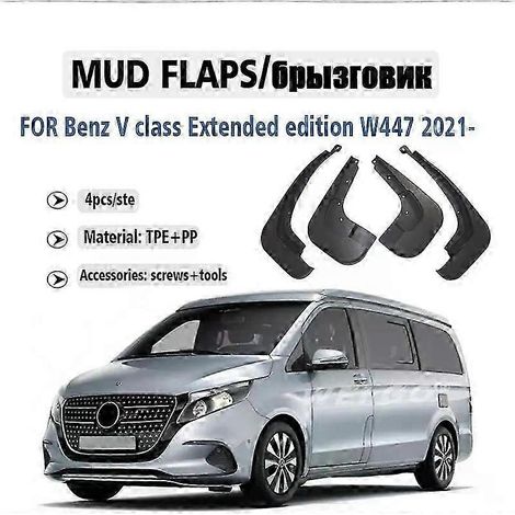 bavettes de protection pour Mercedes-Benz Classe V Extended Edition W447 V260 V250 V300 (2021-2025) - Accessoires auto (1/5)