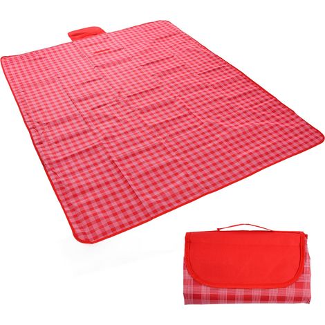 Tapis de pique-nique épais en toile Oxford 145x180 cm, couverture imperméable pour jardin, camping, plage et tente (1/5)
