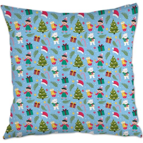 Housse de coussin carrée standard 45x45cm doux pour couples petit ami petite amie (1/5)
