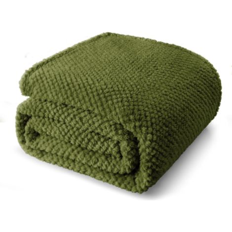 Couverture de lit douce et chaude en polaire à carreaux, grande couverture en flanelle à mailles fines, épaisse et respirante, décoration intérieure (1/5)