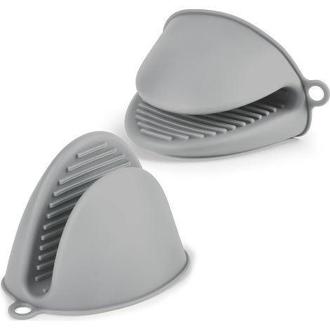 1 Paire Gant de cuisine,Silicone,Résistant à la chaleur 230°C,Antidérapant,Usage four et barbecue (1/5)