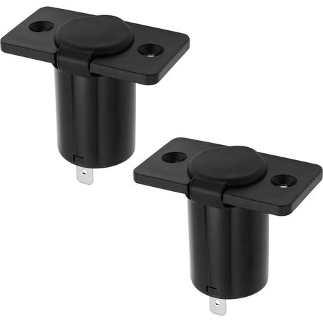Lot de 2pcs Prises Allume-Cigare de Voiture 12 V/24 V Prise Allume-Cigare Femelle étanche pour Voiture Marine Moto Camion Camping-Car ATV (1/5)
