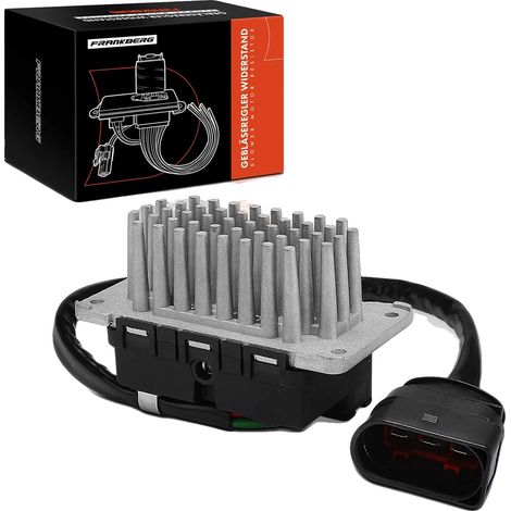 Resistencia del ventilador, voltaje de 12 V, 3 contactos de conector, amplia compatibilidad, números OEM 4P1809, 3D0907521 (1/5)