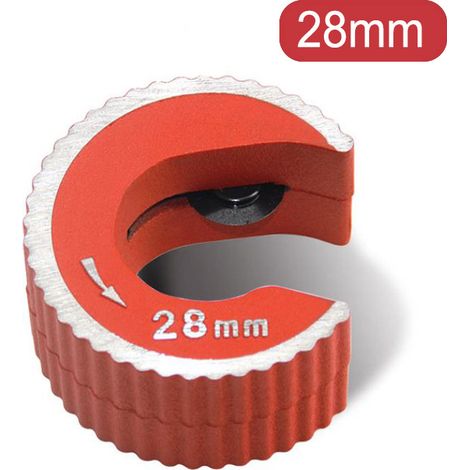 Coupe-tubes, alliage d'aluminium, rouge, 28 mm Coupe-tubes circulaire, 15 mm, 22 mm, 28 mm, autobloquant, corps en alliage d'aluminium. (1/5)