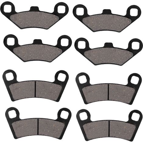 Jeu de 8 plaquettes de frein avant et arrière pour Polaris RZR 800 570 (2008-2015), garnitures de haute qualité, compatible UTV, remplacement facile. (1/5)