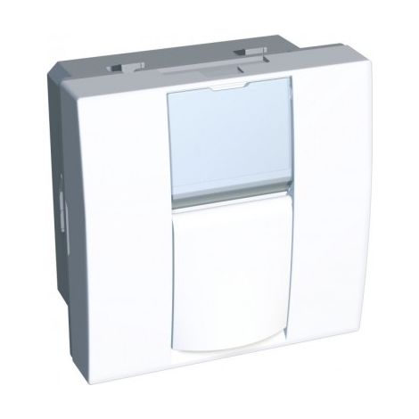 Prise reseau Rj45 CAT6A FTP blanche 45x45mm clipsable Altira s-one SCHNEIDER ELECTRIC ALB44317N