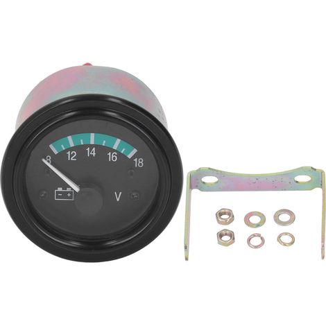 Voltmètre universel 12 V pour voiture, en cuivre, avec accessoire pour moteurs diesel, compatible avec les véhicules, camions, tracteurs et moteurs à combustion interne. (1/5)