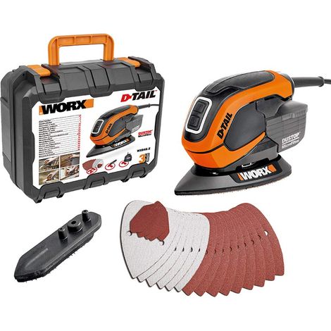 Ponceuse delta multifonction 65W - WX648.2 (compacte , avec microfiltre, système de fixation auto-aggripant, enlèvement de matière élevé sur bois, coffret de rangement (1/5)