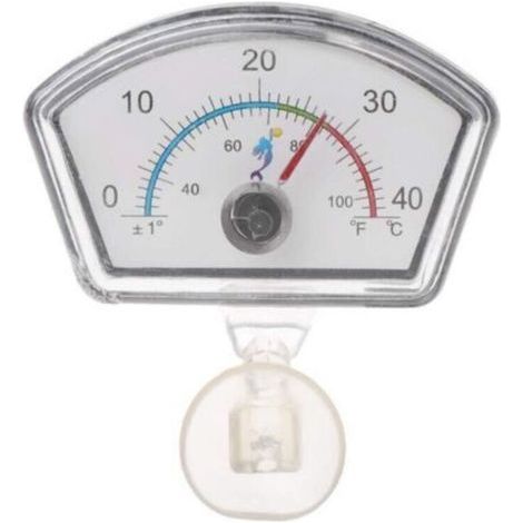 0-40 degrés Celsius Pointeur de thermomètre pour reptiles d'aquarium , ventouse de plongée pour aquarium avec cadran de température, à la mode, pratique et professionnel (1/5)
