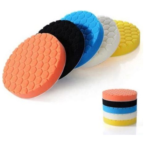 Set of 5 bonnets for polisher - 150 mm (1/4)
