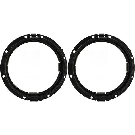 Anneau de phare rond de 7 pouces, support de montage de phare, anneau de lunette de retenue pour Wrangler JK 2007 à 2018, 2 pièces (1/4)