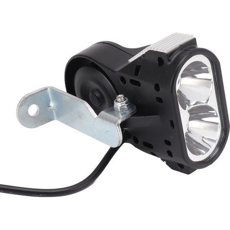 Superheller LED-Fahrradscheinwerfer, 24–60 V, mit Warnhupe für Nachtfahrten, 5 W (1/5)