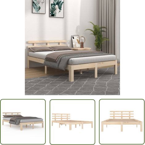 Lit Bois massif 140x190 2 (1/5)