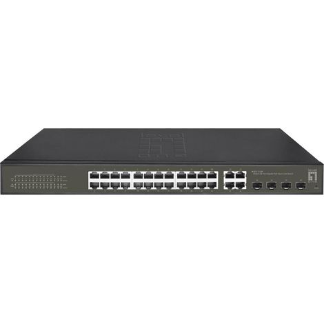 LevelOne GES-2128P Netzwerk-Switch Managed L2 Gigabit Ethernet (10/100/1000) Power over Ethernet (PoE) Schwarz
