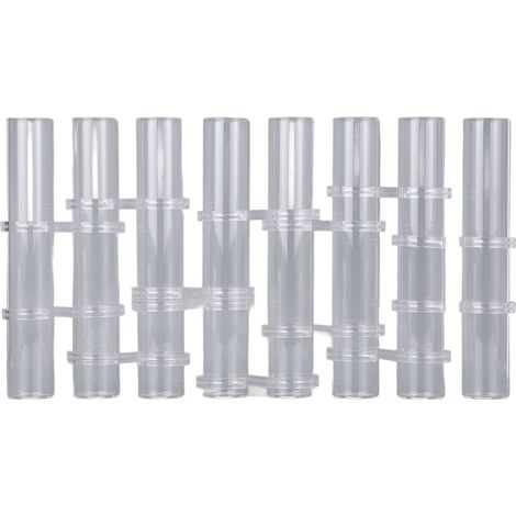 8 vases tubes articulés verre créatifs hydroponiques – Vase test salon table déco 18x3cm, décoration (1/4)
