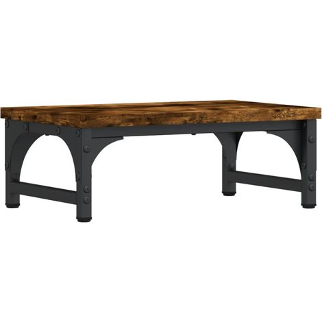 Soportes para monitores mesa mueble oficina 37 x 23 x 14 cm madera contrachapada marrón 020044856 (1/5)
