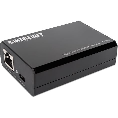 INTELLINET PoE-Splitter Gigabit Ultra PoE con Uscita USB-C da 45W, Modello 561693 (1/5)
