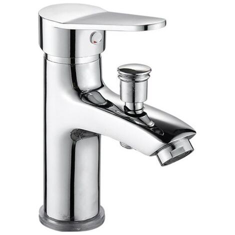 Mitigeur de douche monotrou en alliage de cuivre – Finition chrome éclatant StarLight – Limiteur de température inclus – Installation simple