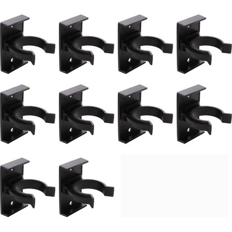 Dussdote 10er-Pack Clips – Küchenmöbelclips – Befestigungsmaterial – Geeignet für Sofas, Tische, Betten, TV-Ständer – Schwarz (1/5)