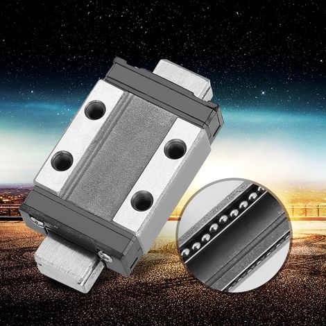 1pc LML9B Rail de guidage linéaire miniature Bloc coulissant de 9 mm de largeur (40 mm) (1/5)