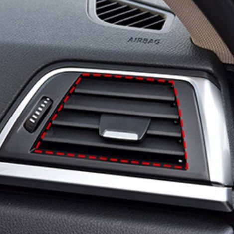 64229218549 is a repair kit for the clip and slider of the left air vent grille of the air conditioning of the BMW 34 Series F31 F33. (1/5)