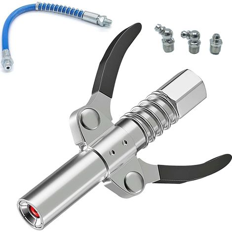Raccord de pistolet à graisse – Acier allié durable – Haute pression 10 000 psi – Compatible avec toutes les presses à graisse (1/5)