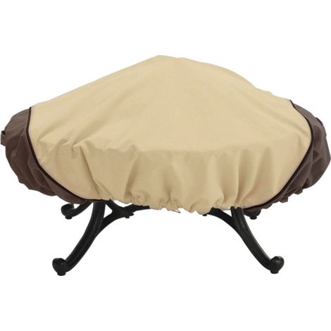 Housse pour barbecue en tissu Oxford, protection durable pour meubles de jardin d'extérieur (beige brun) (1/5)