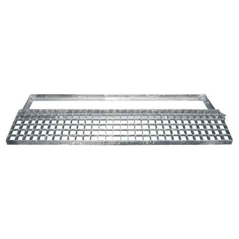 GRIGLIA CON TELAIO RETTANGOLARE 100x25 cm - Carrabile